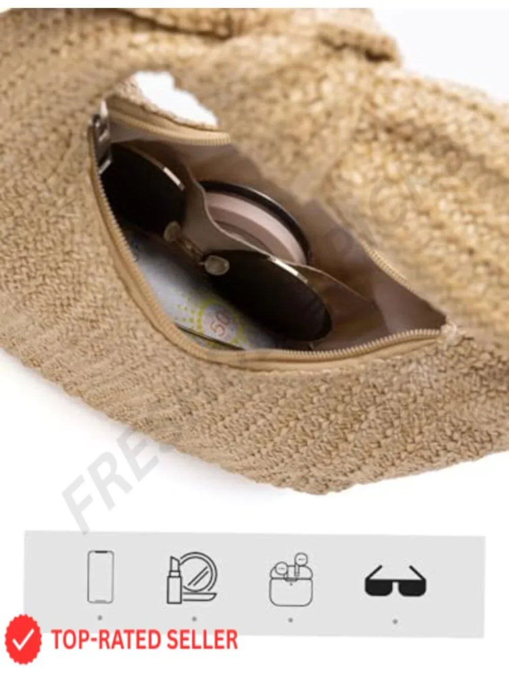 Women Straw Beach Clutch Purse Handbag Summer Shoulder Bag